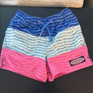 Vineyard Vines Blue and Pink Patterned Shorts. 2T